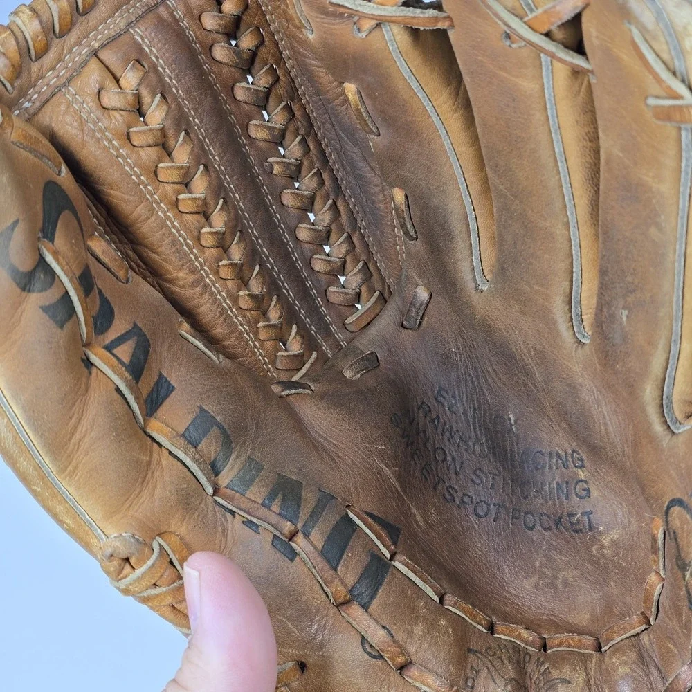 Vintage Spalding Rich Helner Baseball Glove 42-3255 Advisory Staff RHT Leather